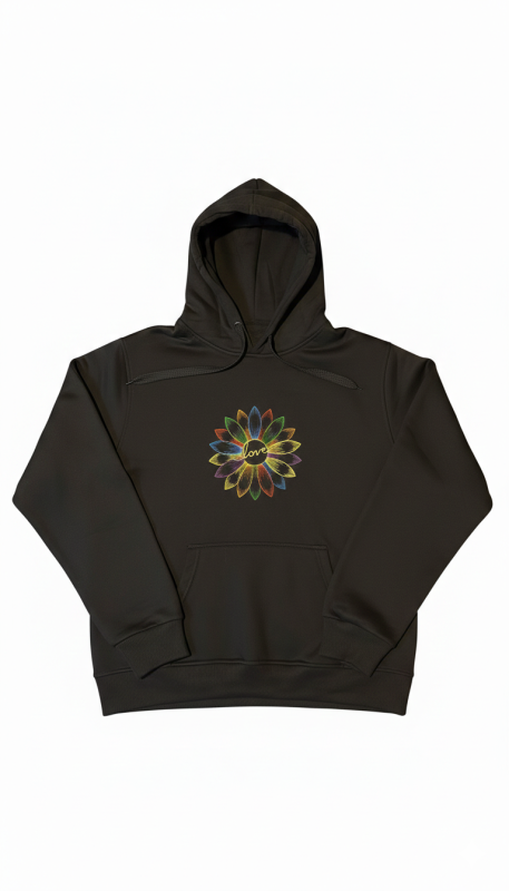 Bluza z TWOIM haftem RAINBOW DAISY z kapturem