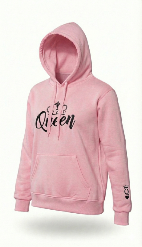 BLUZA z haftem z kapturem
