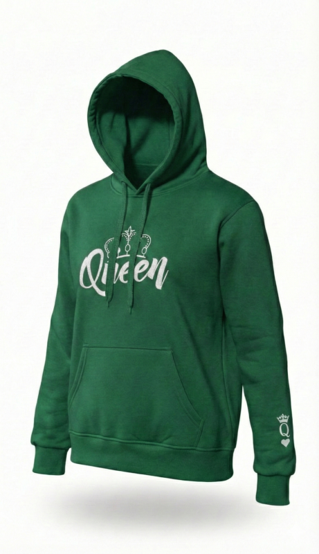 BLUZA z haftem z kapturem