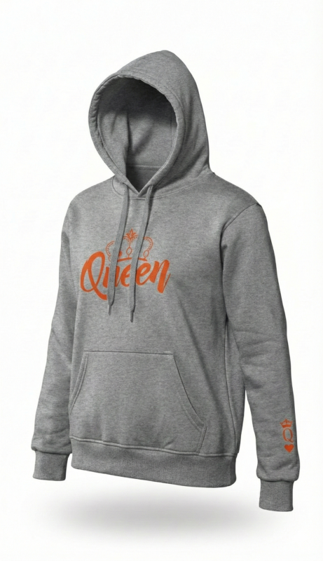 BLUZA z haftem z kapturem