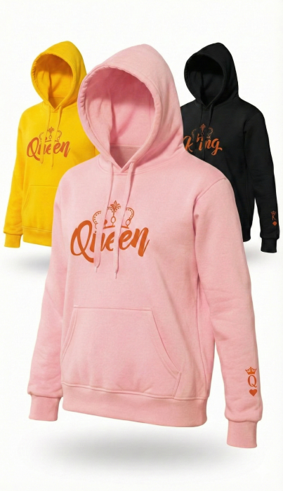 BLUZA z haftem z kapturem
