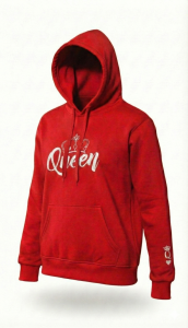 BLUZA z haftem z kapturem