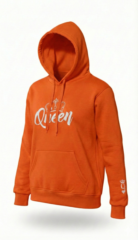 BLUZA z haftem z kapturem