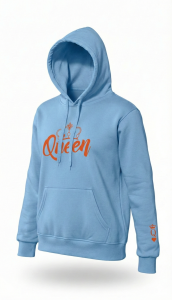 BLUZA z haftem z kapturem