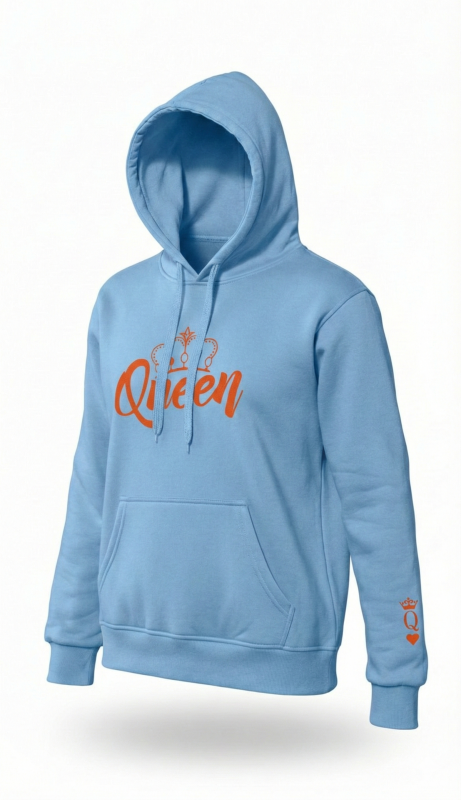 BLUZA z haftem z kapturem