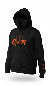 BLUZA z haftem z kapturem
